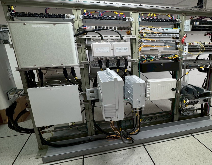 都會區 C-RAN 集中式機房與光纖傳輸整合現場